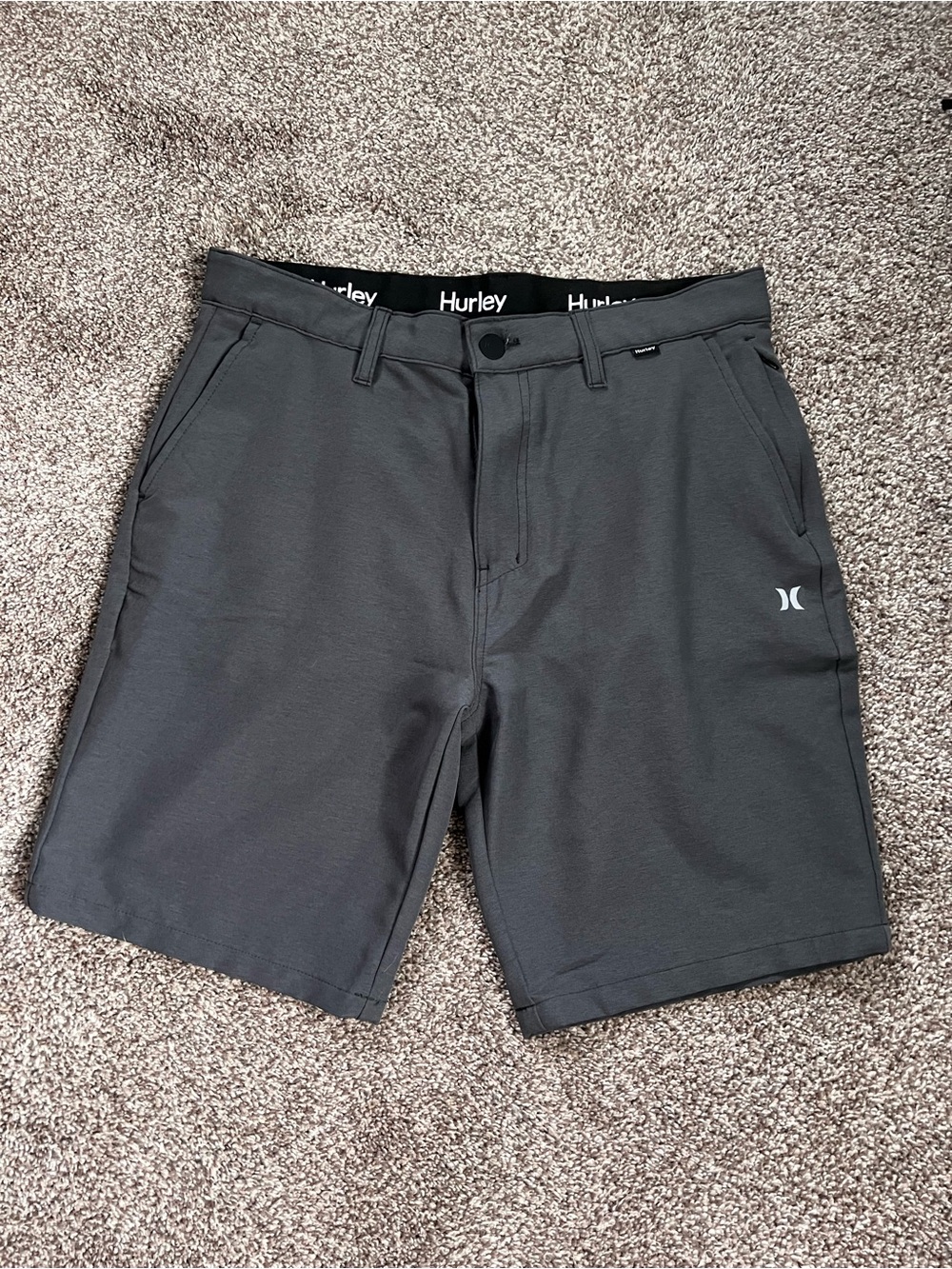 Hurley Men's Charcoal Athletic Walkshorts